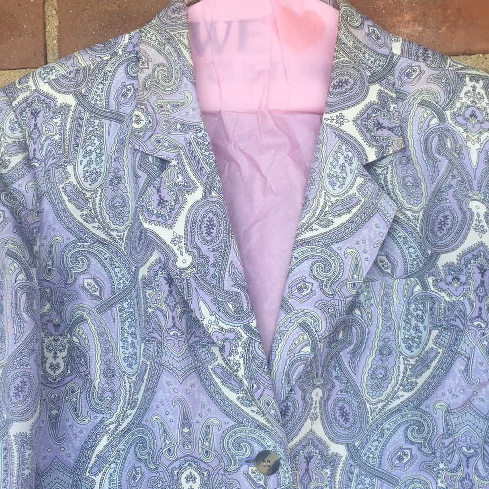 VTG Anna and Frank Paisley π―% Silk Jacket - Picture 7 of 7